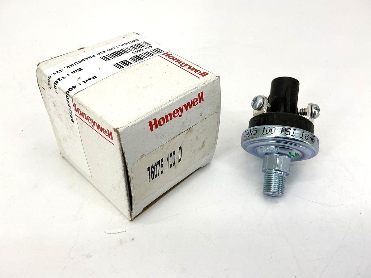 New Honeywell 76075-00001000-01 Pressure Switch 100PSI 76075-100-D