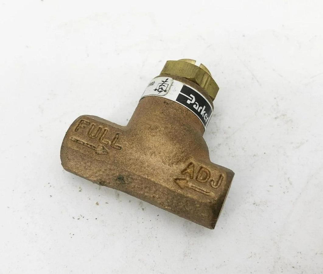 New Parker 032500119 Flow Control Valve 1/8" NPT 250psi Brass