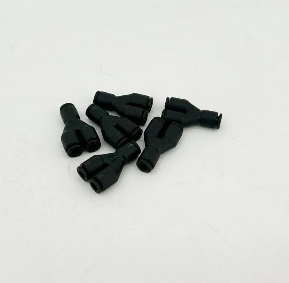 Lot of 5 New Lawson 86779 Unions, 1/8" OD, Glass Reinforced Nylon