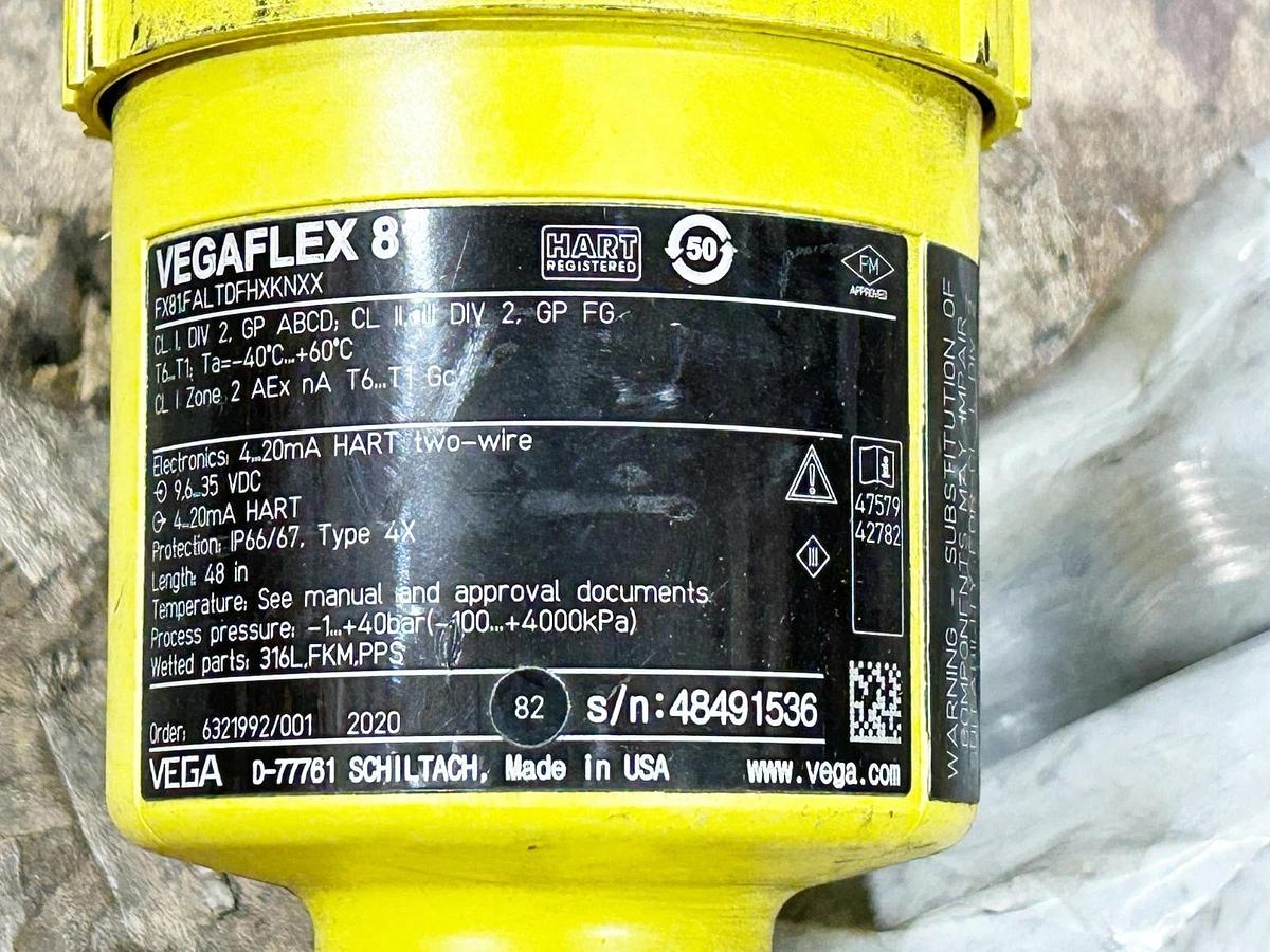 New Vega VEGAFLEX 81 Level Sensor 35VDC 20mA 48" Length FX81.FALTDFHXKNXX
