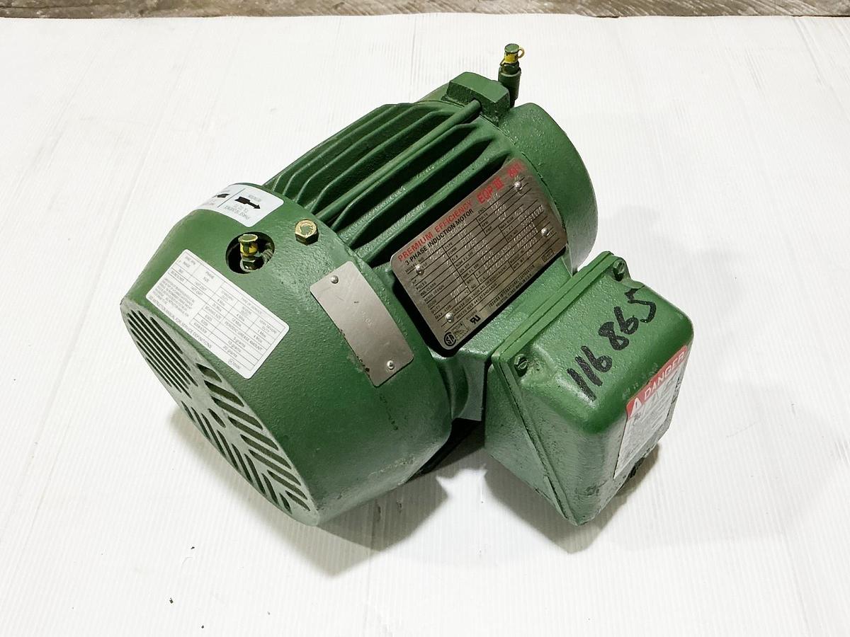 New Toshiba B0016FLF30MHJ Electric Motor 575V 1HP 1150RPM 1.4A FBK1 Form