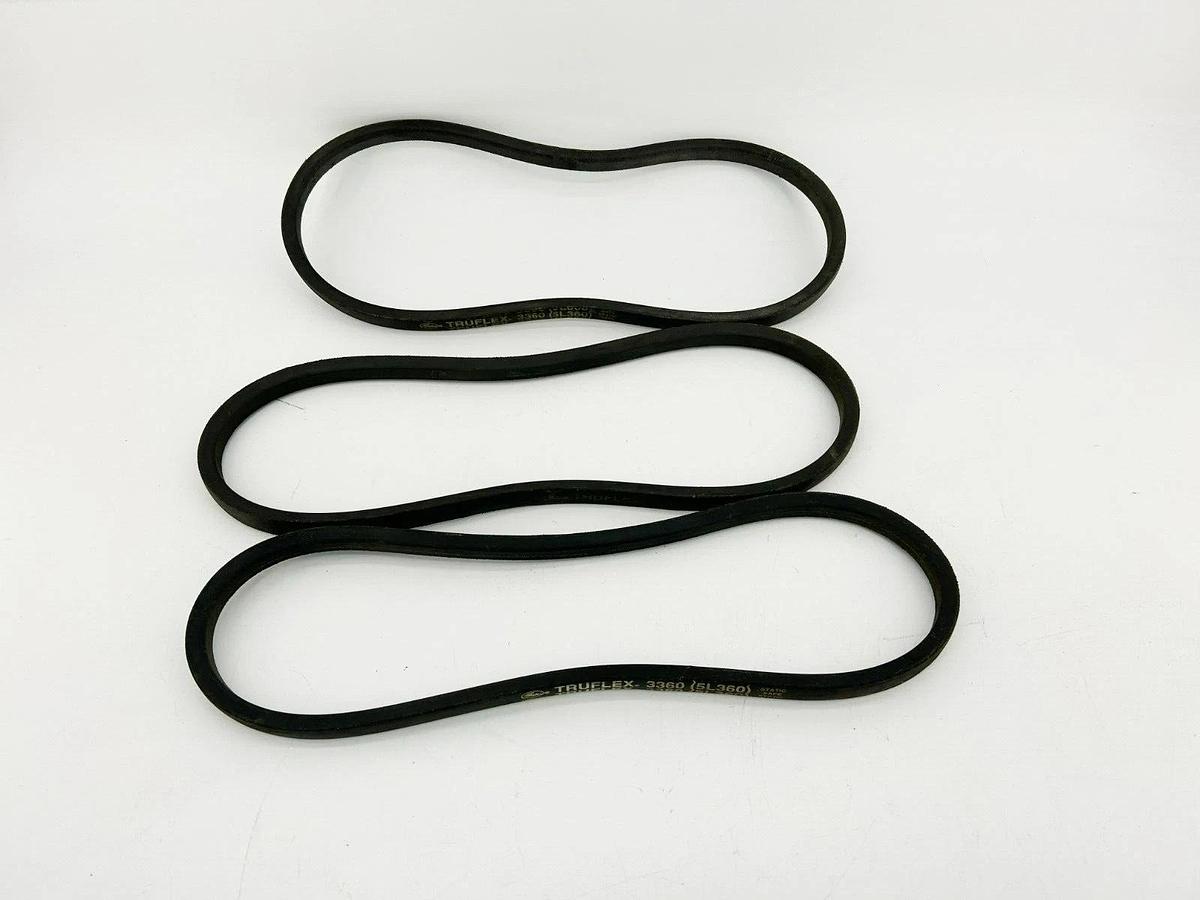 Lot of 3 New Gates 5L360 V-Belts, 36" Outside Length, 21/32" Top Width