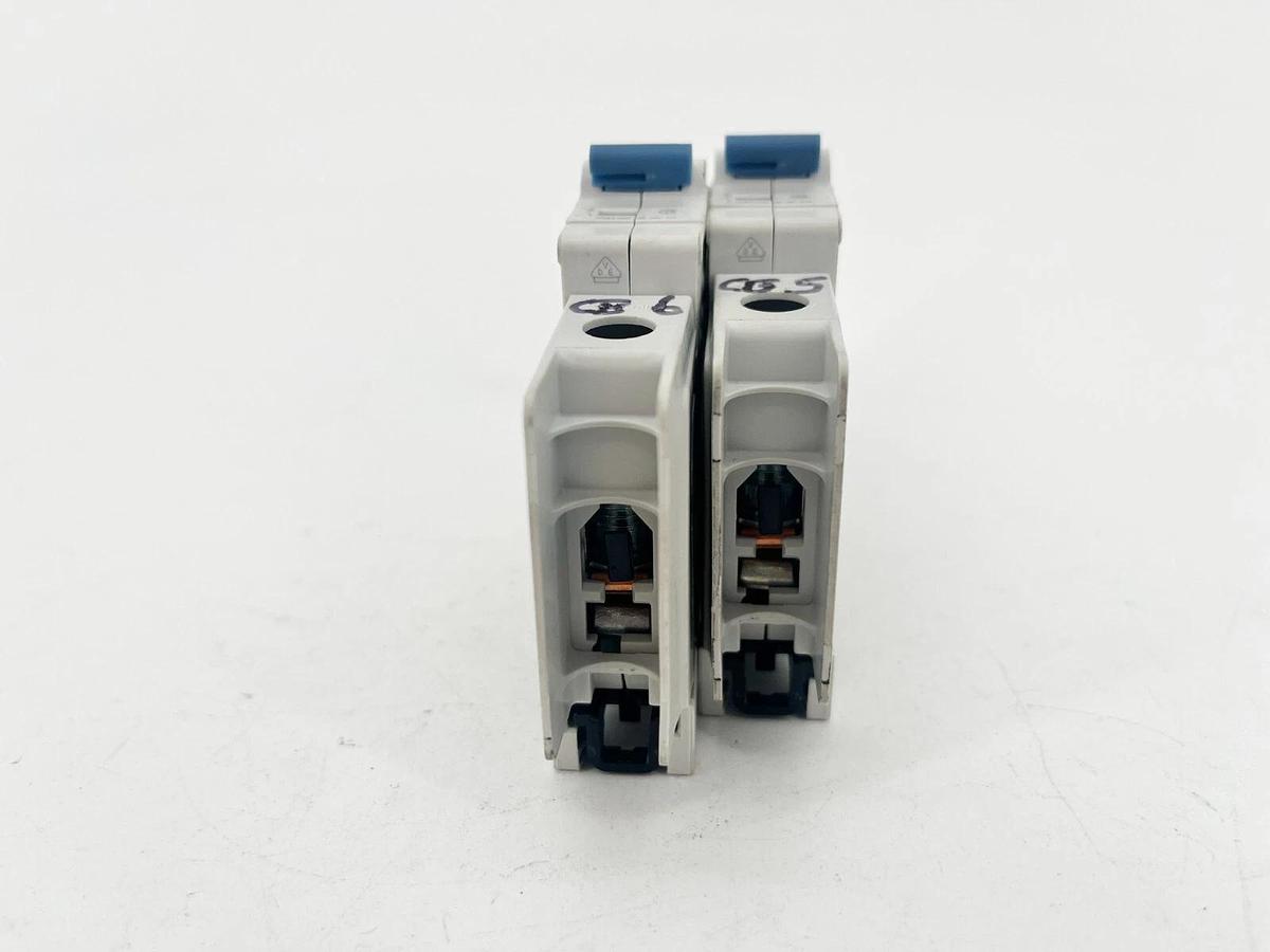 Used Lot of 2 Allen Bradley 1489-M1C010 Ser. D Miniature Circuit Breakers 1A 240V 1P