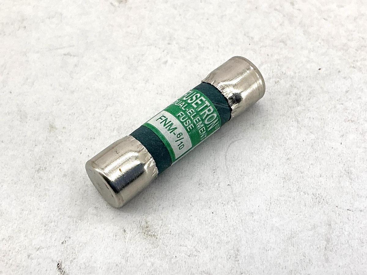 New Bussmann FNM-6/10 Fusetron 250Vac Fuse 6/10A 250V Box of 10