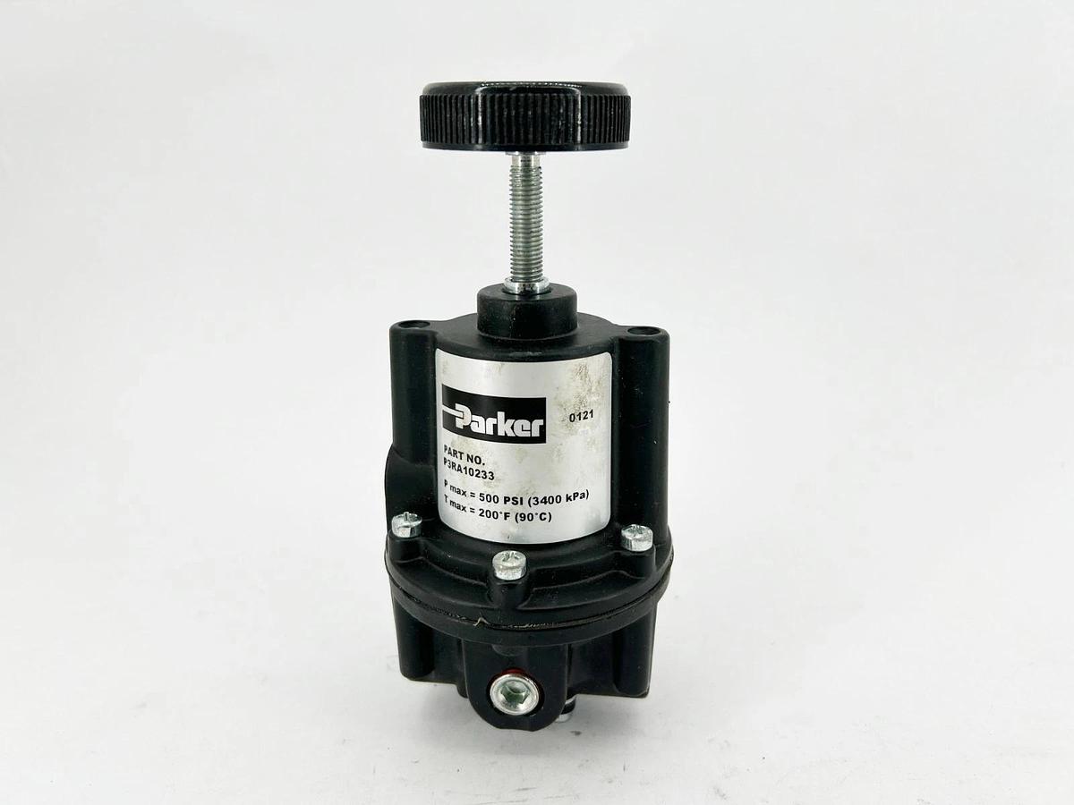 Used Parker P3RA10233 Precision Regulator 3/8" NPT 500psi Max