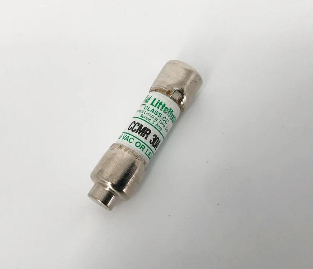Lot of 6 New Littlefuse CCMR-30A Time Delay Fuses 30A 600VAC Class CC - No Box