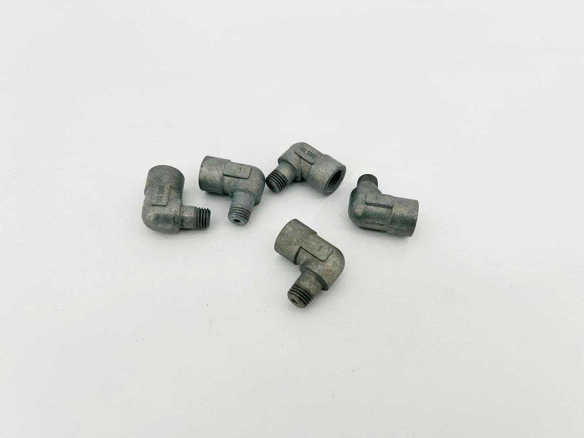 Lot of 5 New Vogel / SKF 506-508K Elbows, 6mm, Tapered Thread