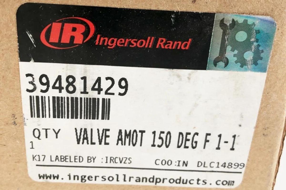 New Ingersoll Rand 39481429 Thermostatic Control Valve AMOT 150 Deg F 1-1