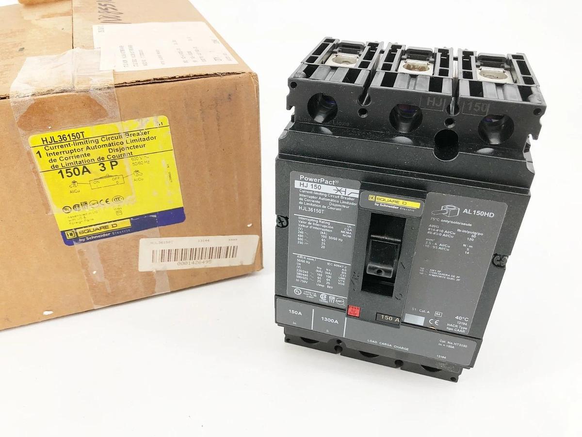 New Square D HJL36150T  Circuit Breaker 150A 3P 600V PowerPact HJ 150