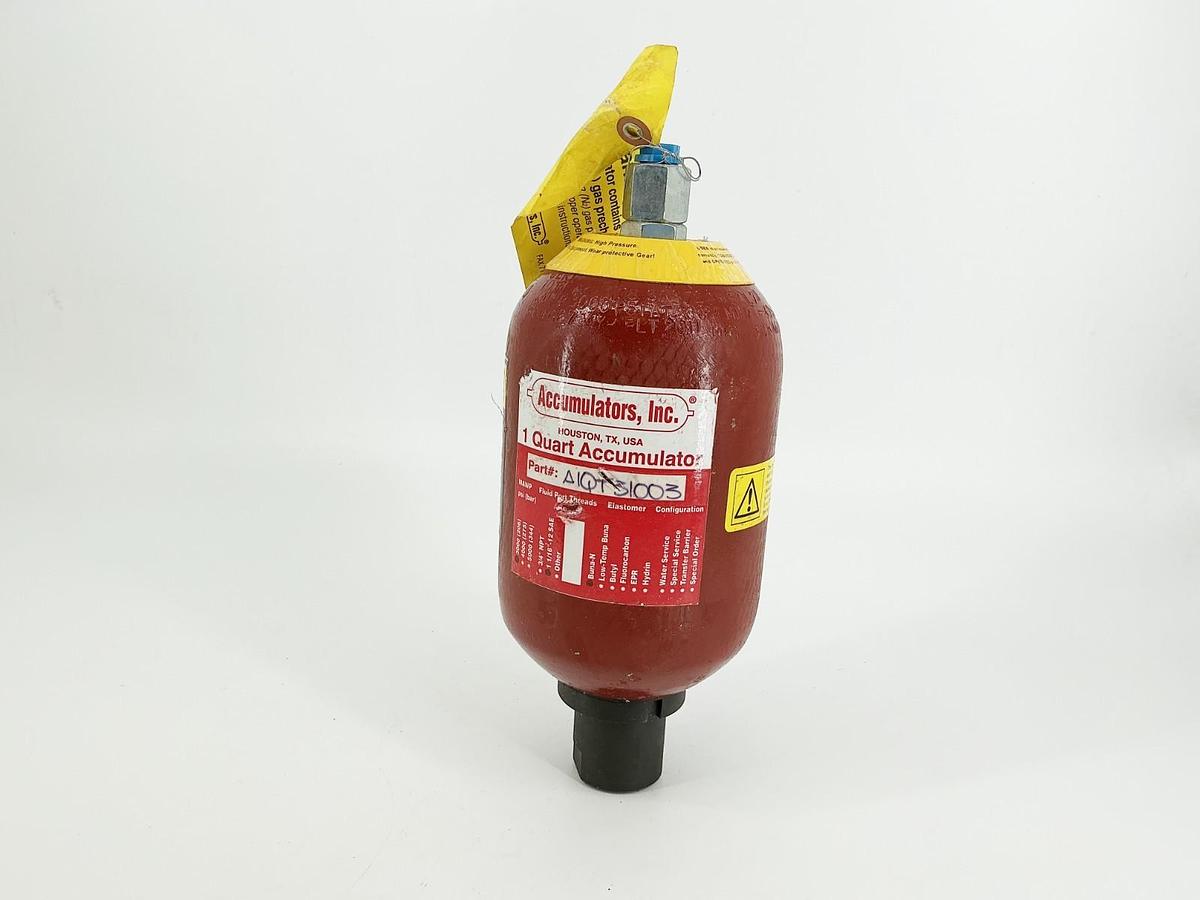 New Accumulator Inc. A1QT31003 Badder Accumulator 3000PSI 1-1/16" 12 SAE - No Bo