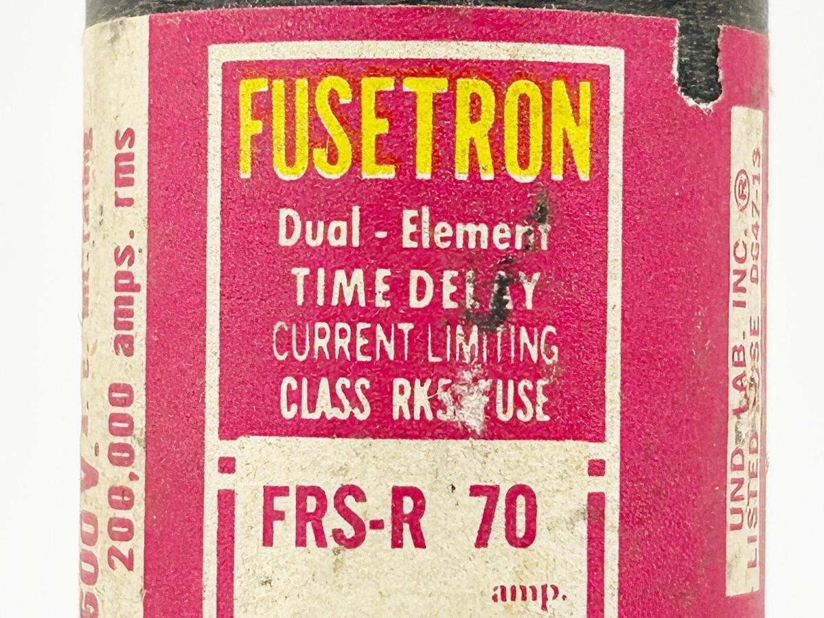 New Bussmann FRS-R-70 Dual Element Time Delay Fuse 70A 600V Class RK5
