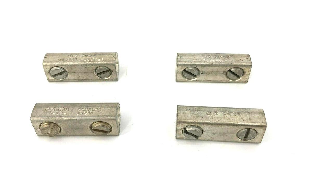 Lot of 4 New Ilsco SPA-2 Aluminum Splicer-Reducers, 2-14 AL9CU