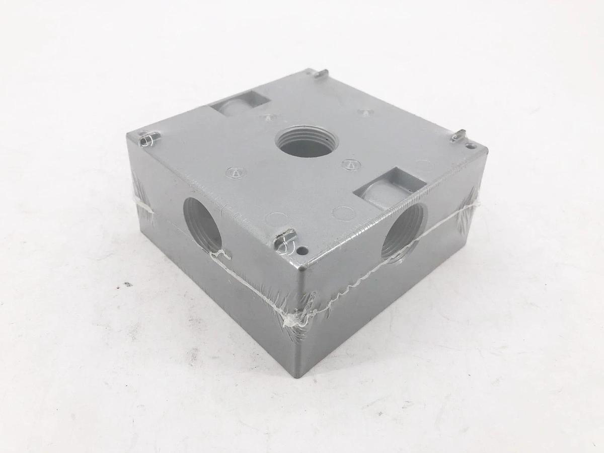 Lot of 2 New Bell 5342-0 Weatherproof Electrical Boxes 2-Gang 32 Cu. In. 3/4"