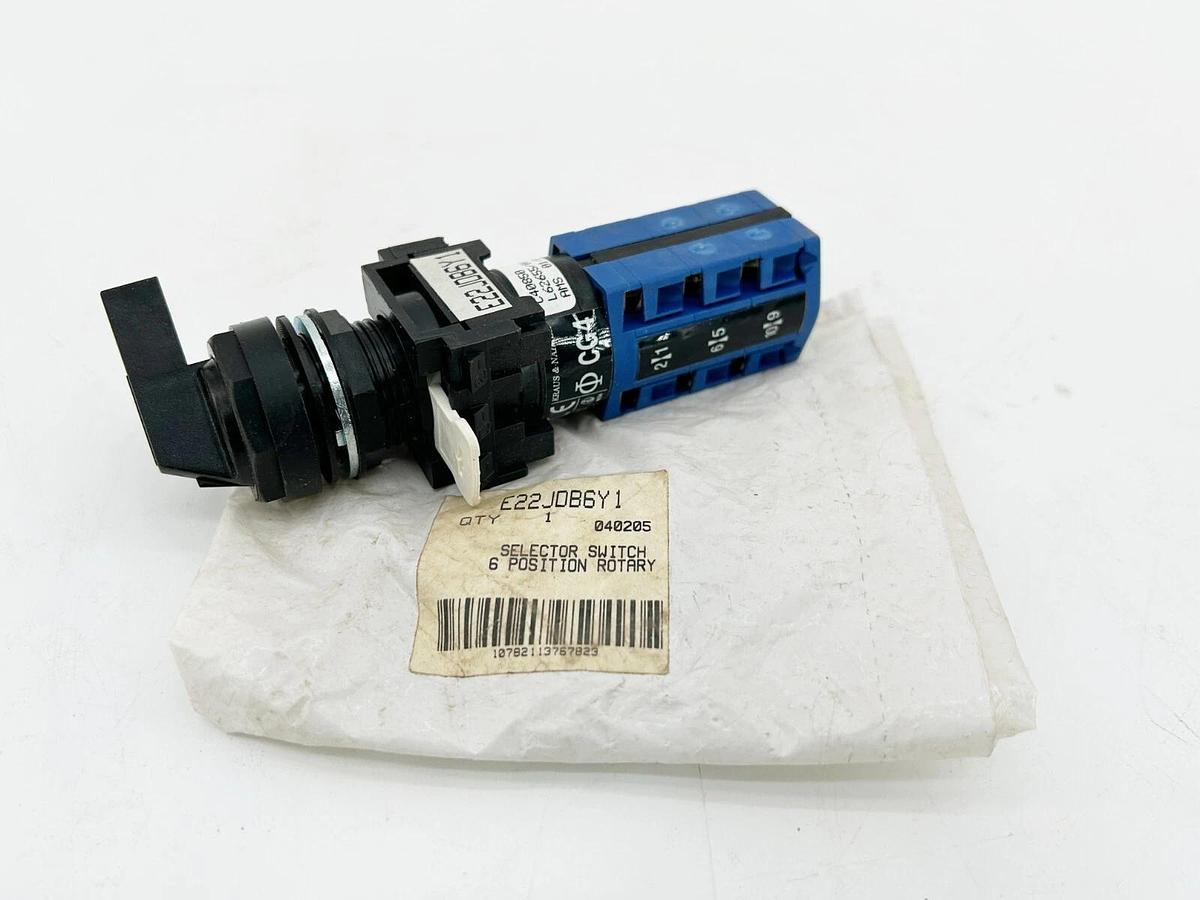 New Kraus and Naimer E22JDB6Y1 Selector Switch 6 Position Rotary 440V