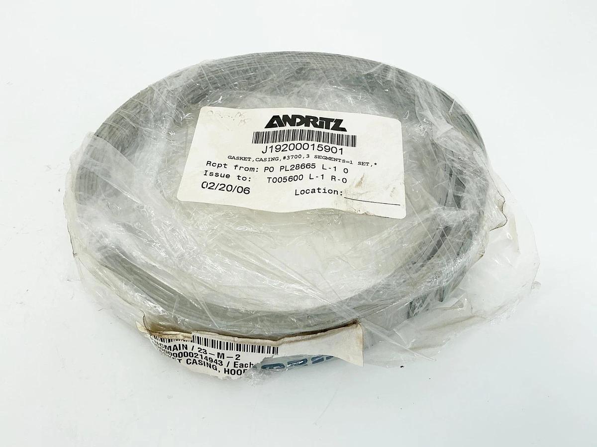 New Lot of 2 Andritz J19200015901 Gasket Casing #3700 3 Segments 1 Set