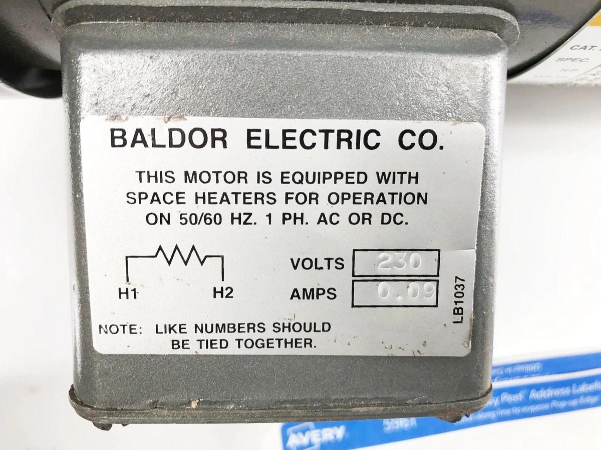 New Baldor M21A 97793337-001 Motor H34A63-255 3/4HP 230/460V 3450rpm - No Box