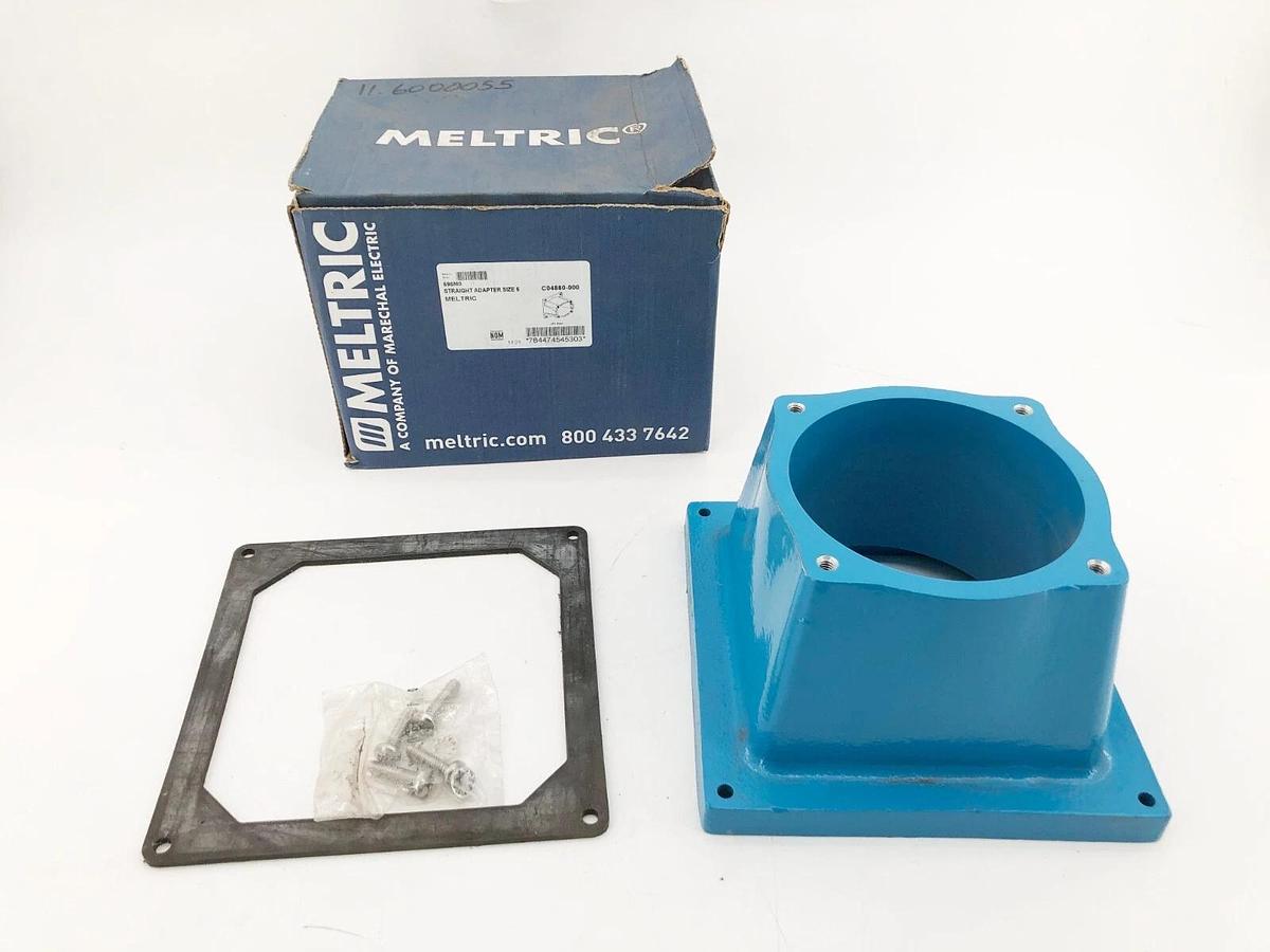 New Meltric 596M0 Straight Adapter Size 6 Painted Aluminum
