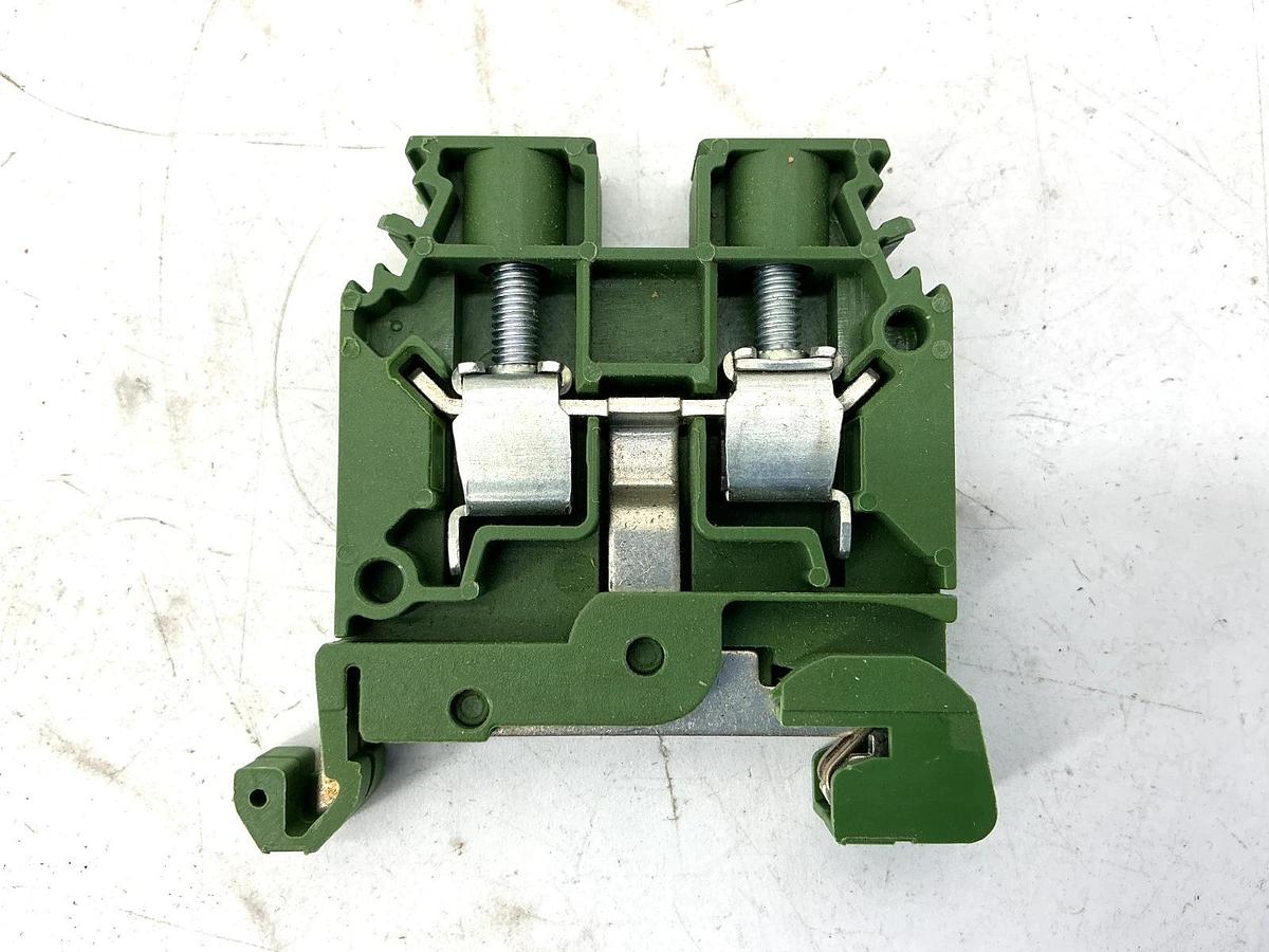 Lot of 12 New ABB Entrelec 1SNA165830R2100 Terminal Block Green & Yellow D6/8.P
