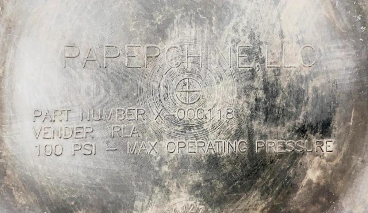 New Paperchine X-000118 Diaphragm 9-1/2" OD 100psi - No Box