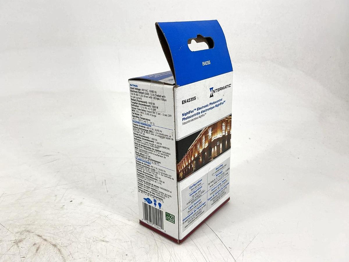 Used New Sealed Intermatic EK4235S NightFox Electronic Photocontrol Swivel Mount 480V