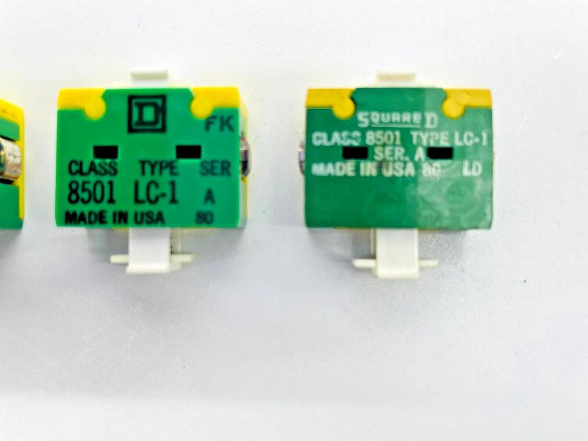 Lot of 4 New Square D 8501LC1 Relay Contact Cartridge Ser A
