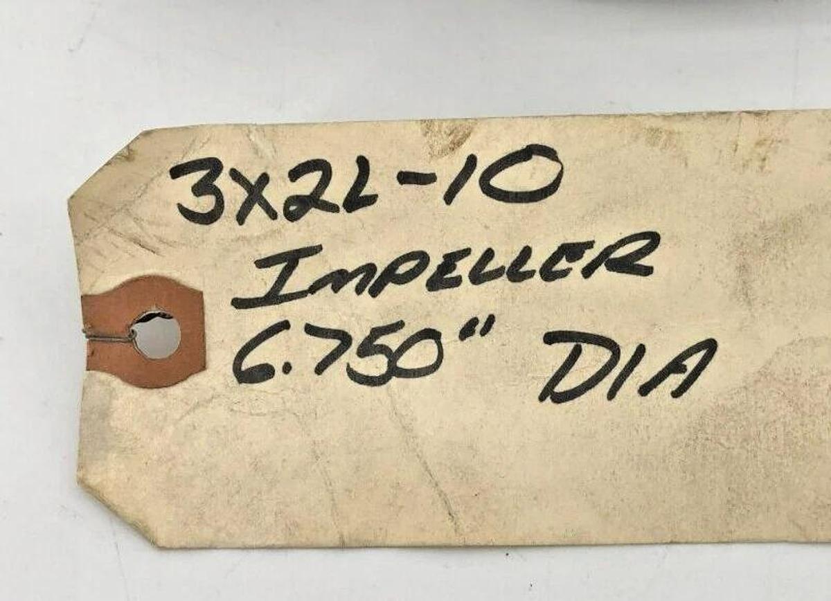 New Durco 50131A Impeller 6.750" Dia. 3X2L-10 - No Box