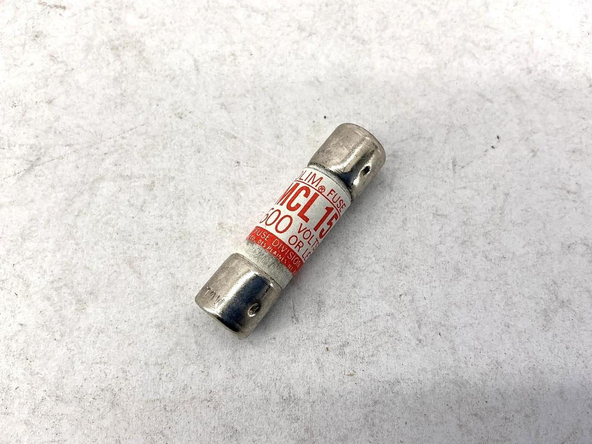 New Econolim MCL-15 Fuse 15A 600V Box of 10 MCL15