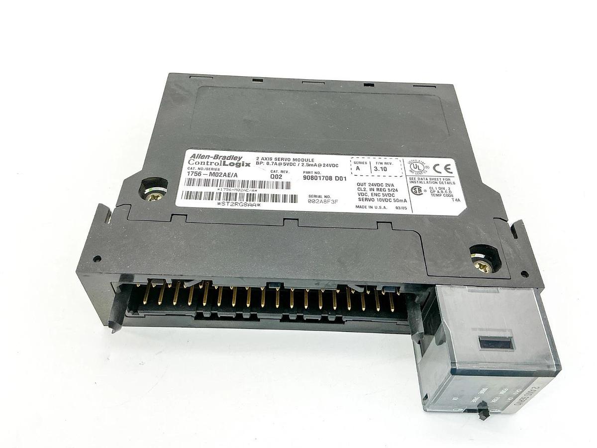 New Allen Bradley 1756-M02AE/A ControlLogix 2 Axis Servo Module 240V 0.7A Ser.A