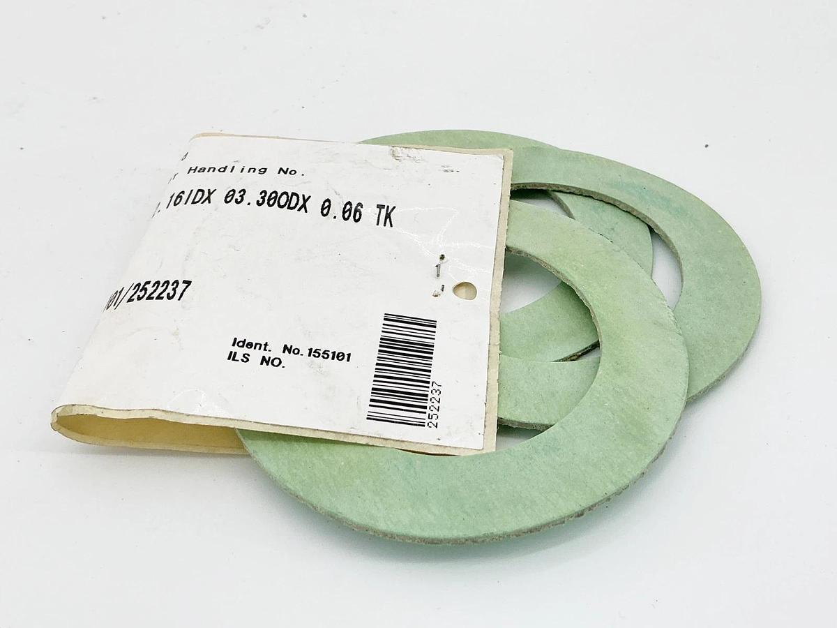 New Lot of 3 Voith Paper 155101 Gasket GSKT 02.161DX 03.30ODX 0.06 TK