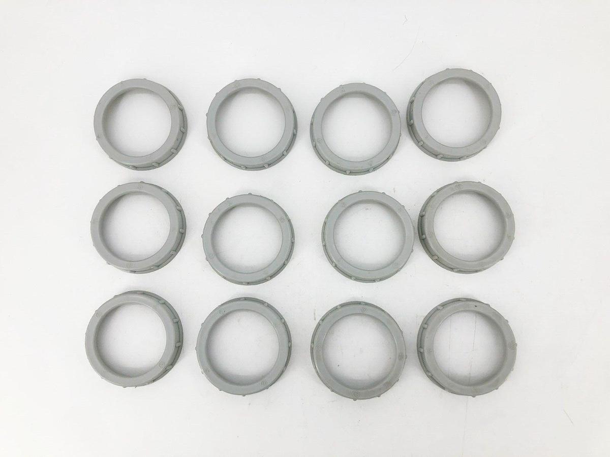 Lot of 12 New Hubbell 1408 Insulating Bushings 2" Flame Retardant Polypropylene