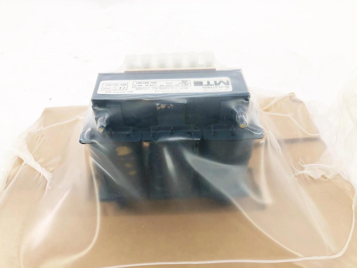 New MTE RLW-07P606 Reactor 3 Phase 7.6A 600VAC