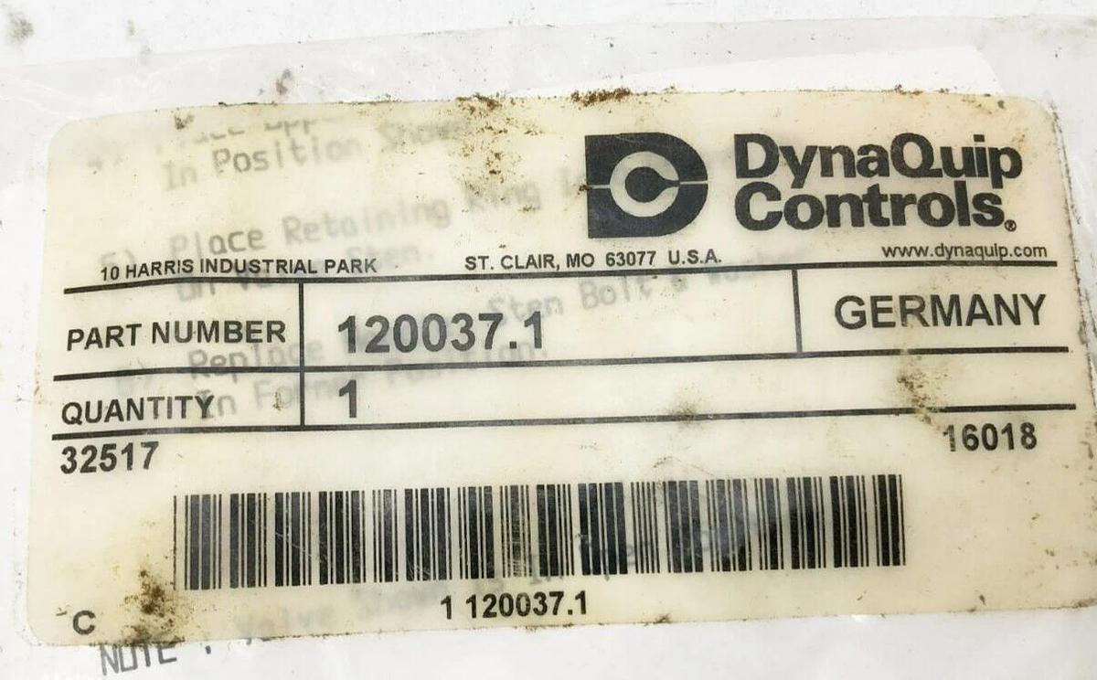 New Dynaquip 120037.1 Locking Handle Kit For VAE2.A0 1/2 and VAE2.N0 1/2