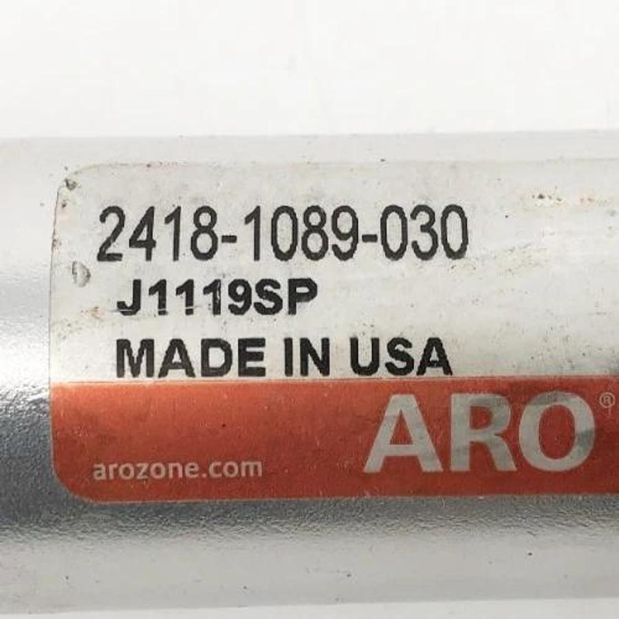 Used ARO 2418-1089-030 Pneumatic Cylinder 1-1/8" Bore 3" Stroke