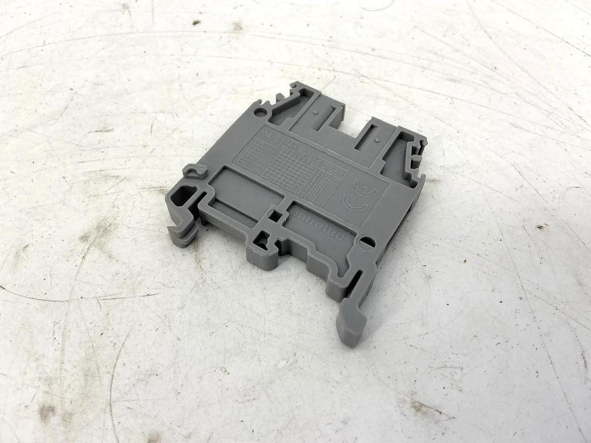 Used Lot of 15 ABB Entrelec M4/6-GREY Terminal Block 10AWG 30A 600V M4/6