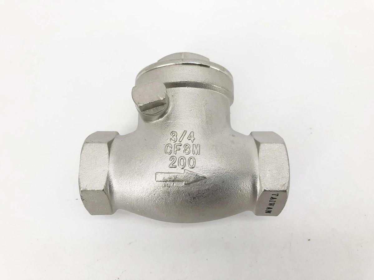 New FNW FNW16B200F Stainless Steel Check Valve 3/4" 200 WOG CF8M