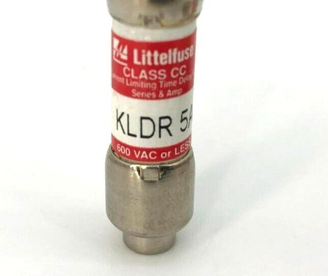 Lot of 3 New Littelfuse KLDR 5A Time Delay Fuses, 600VAC, Class CC