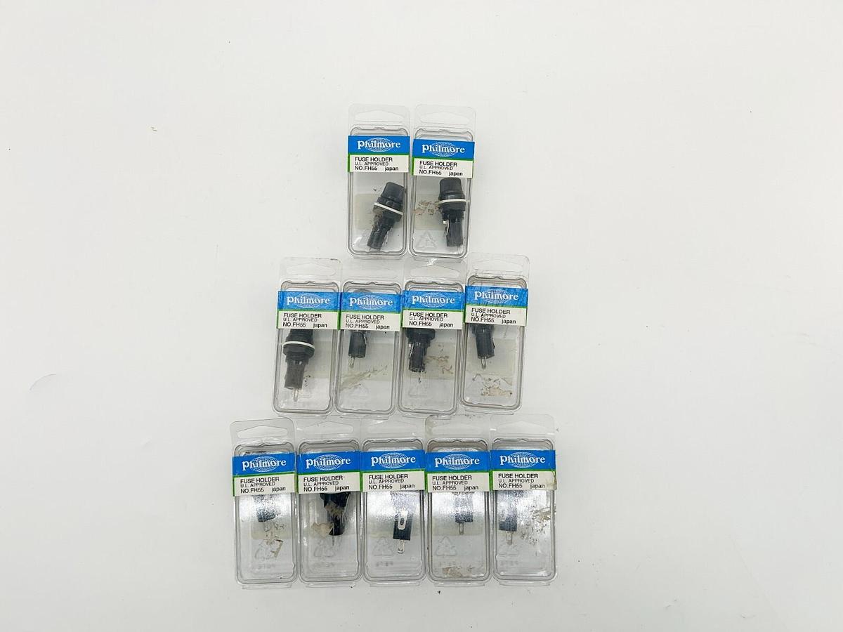 New Lot of 11 Philmore FH55 Fuse Holder for 1/4X1-1/4 Glass Fuses