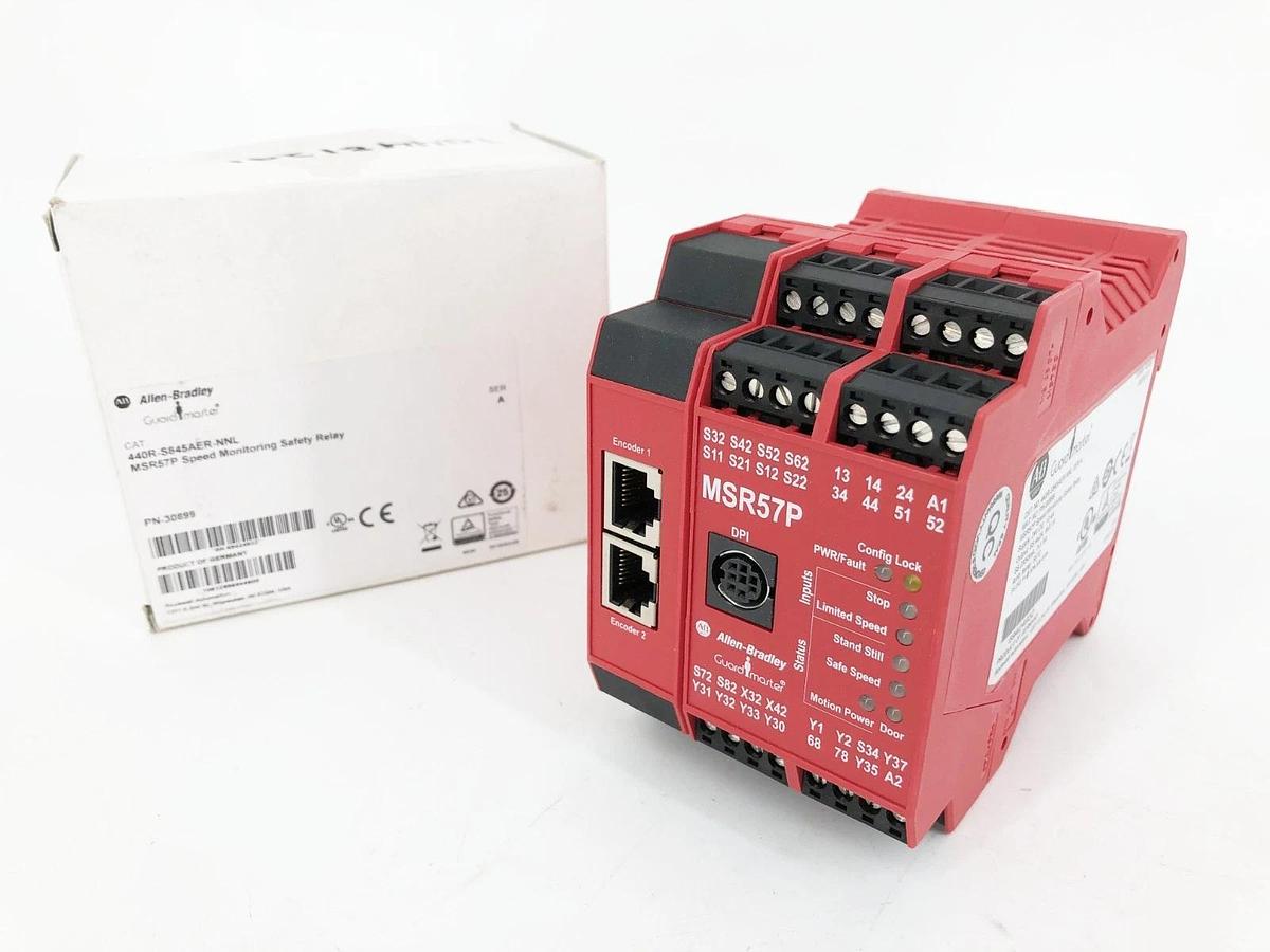 New Allen Bradley 440R-S845AER-NNL Speed Monitoring Safety Relay MSR57P