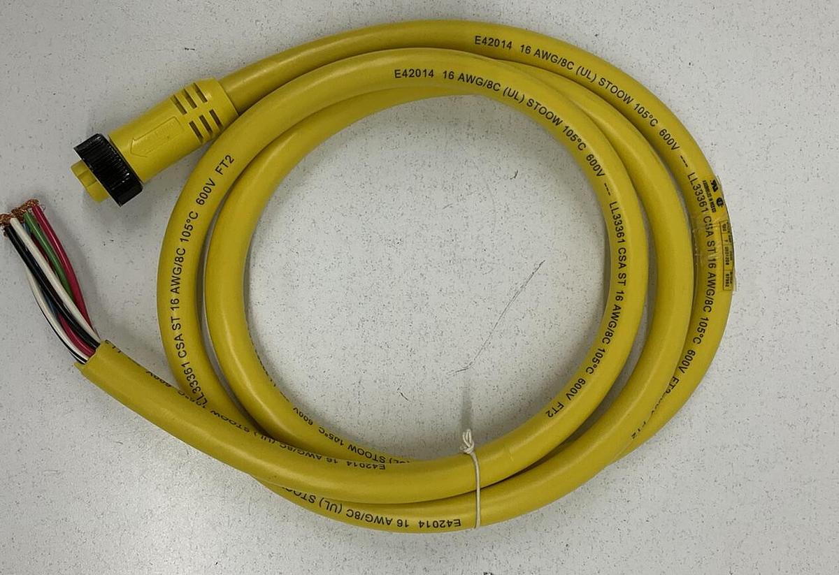New Brad Connectivity 1R2006A20A120 Mini Cordset Male 2P 13A 600V 1300130076