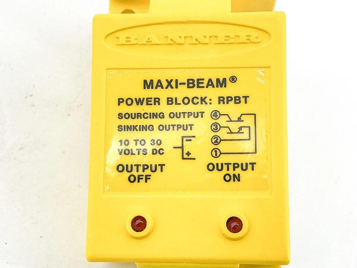 New Banner 25643 Maxi-Beam Power Block 10-30VDC RPBT