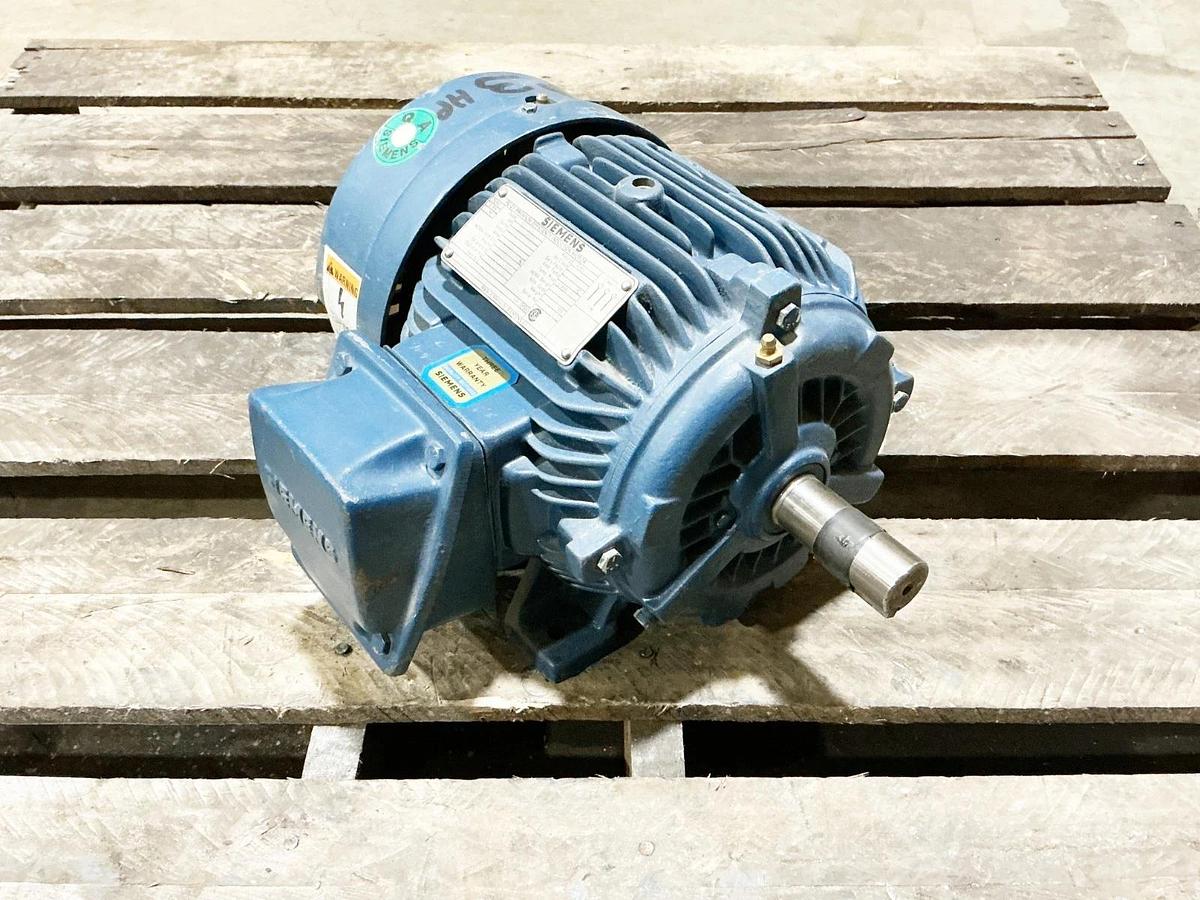 Used Siemens 1LA9182-2YK00 Induction Motor RGZESD 3HP 575V 3495RPM 3A 3 PH 60Hz