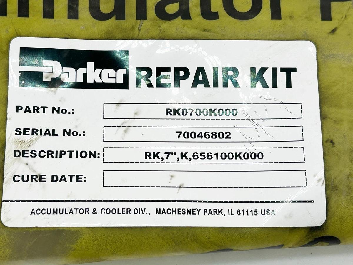 New Parker RK0700K000 Seal Repair Kit 3000PSI 7" Bore Size Buna Nitrile Material