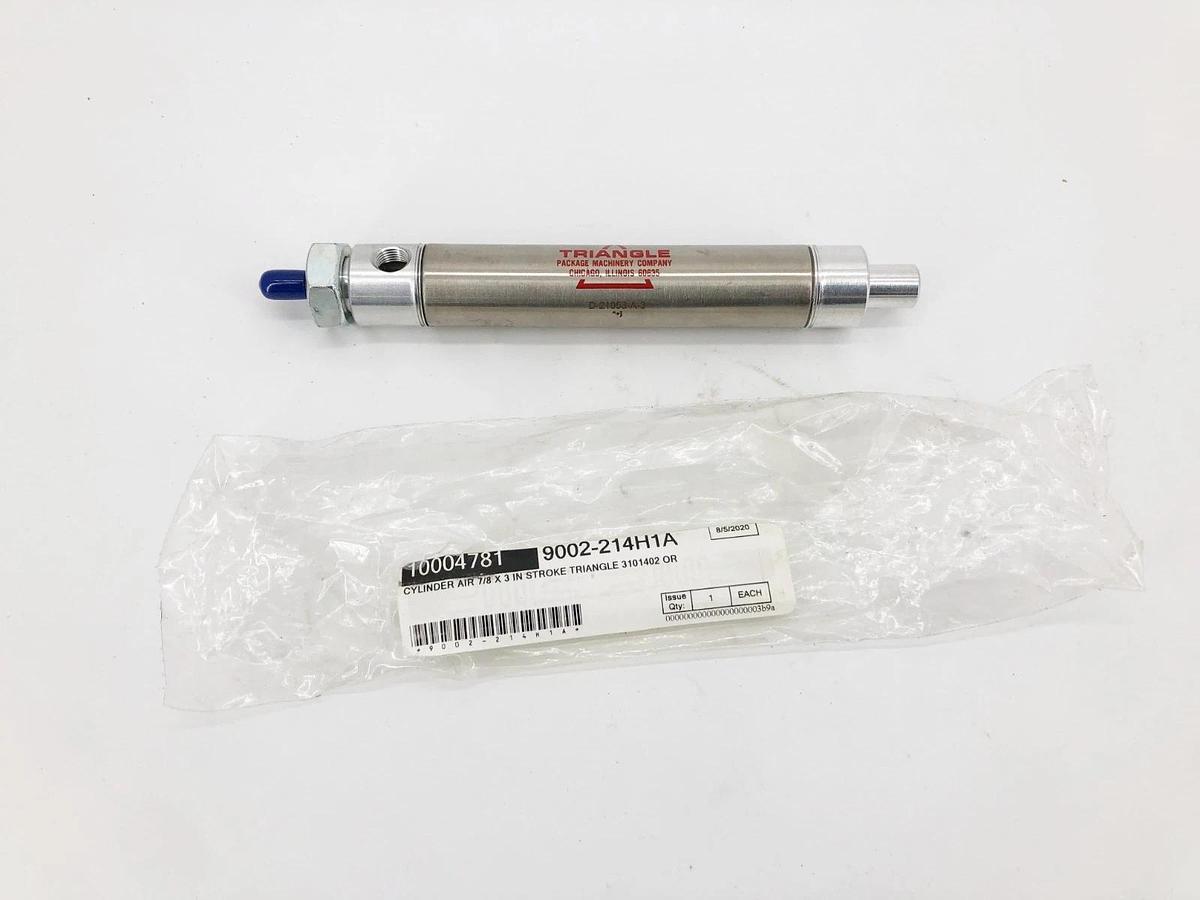 New Triangle D-21058-A-3 Pneumatic Cylinder 7/8" Bore x 3" Stroke - No Box