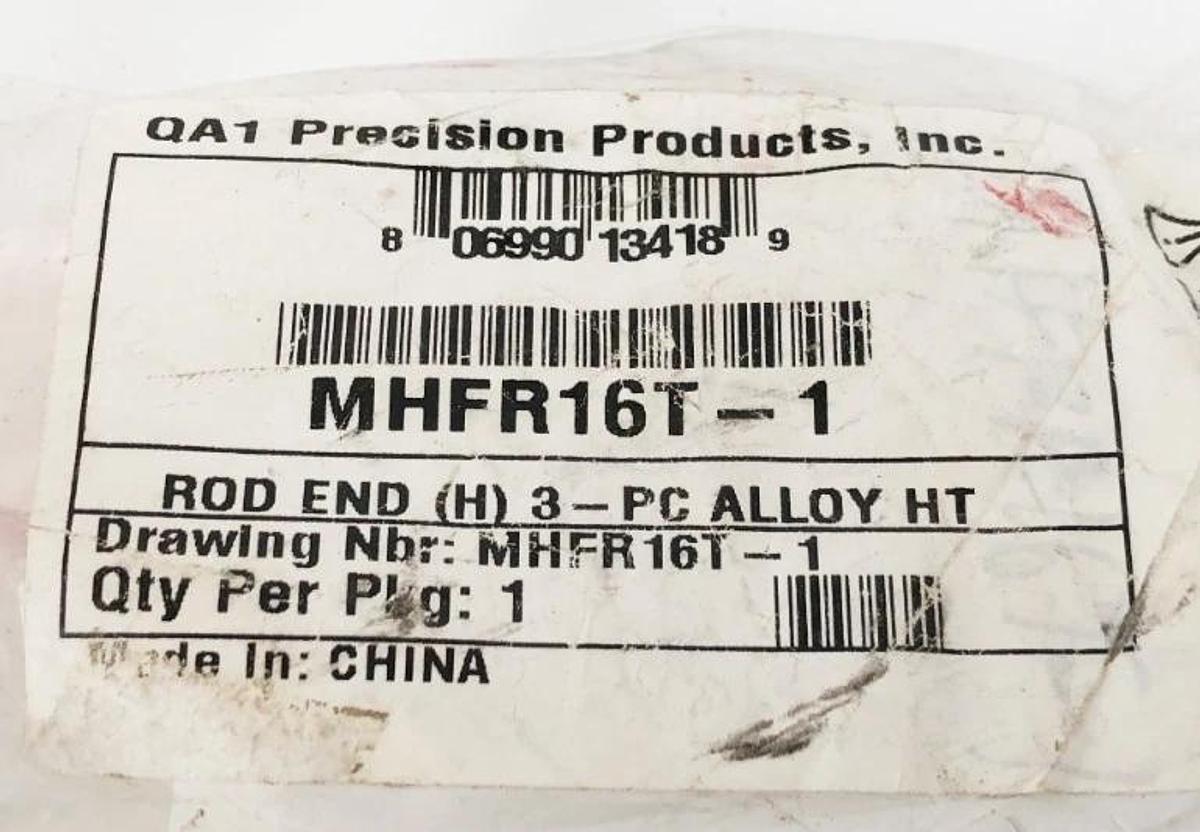 New QA1 Precision MHFR16T-1 Left Hand Rod End M16 x 1.5 Shank x 16 mm - No Box