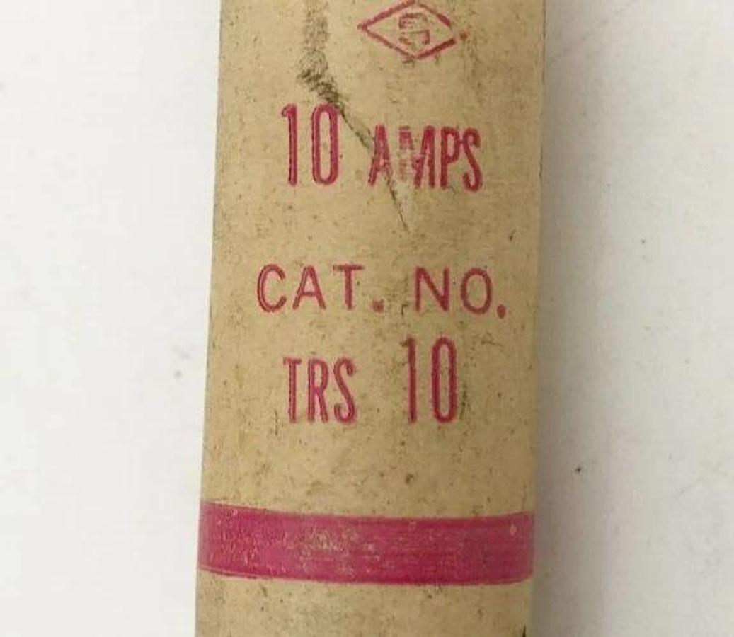 Lot of 3 New Shawmut Trionic TRS10 Time Delay Fuses 10A 600VAC