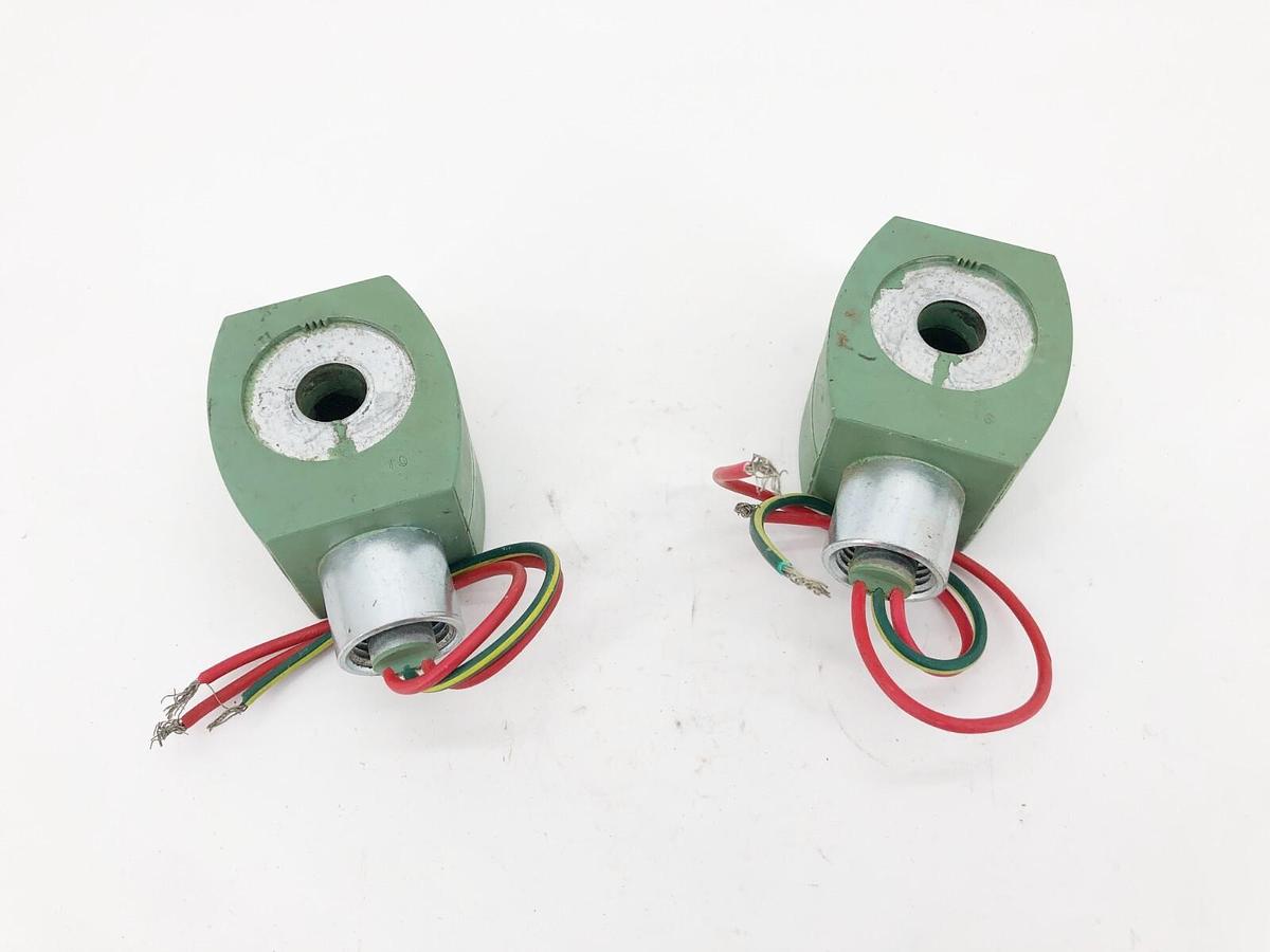 Used Lot of 2 Asco 238610-032-D Solenoid Valve Coils 120/60 110/50 MP-C-080