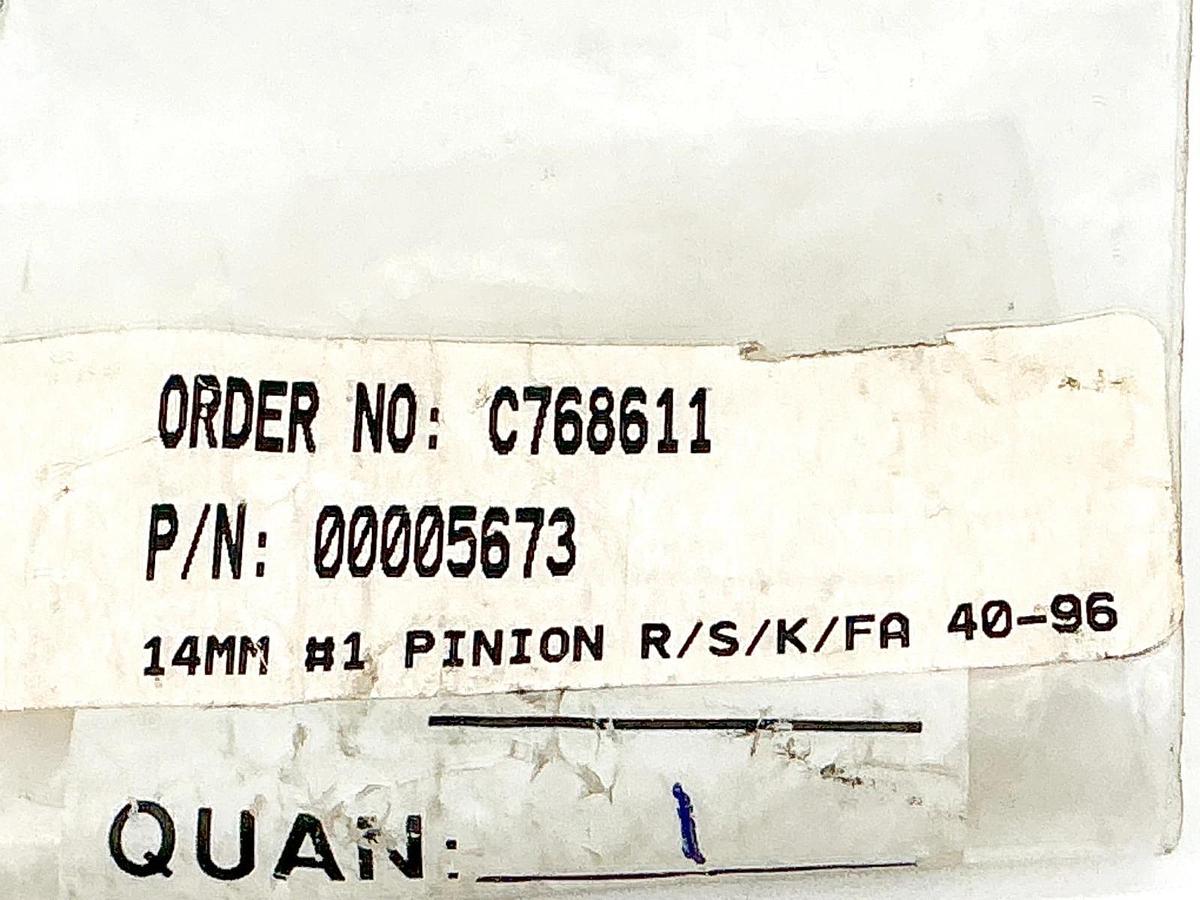 New Sew Eurodrive 00005673 Pinion Gear 14mm R/S/K/FA 40-96