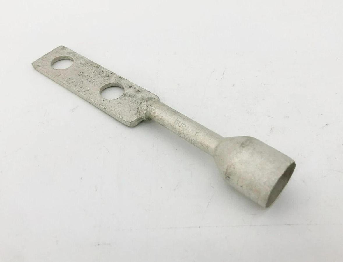 New Burndy YAB2C-2LH75 Copper Hysealug 2 Pad Holes 2 Str 612804