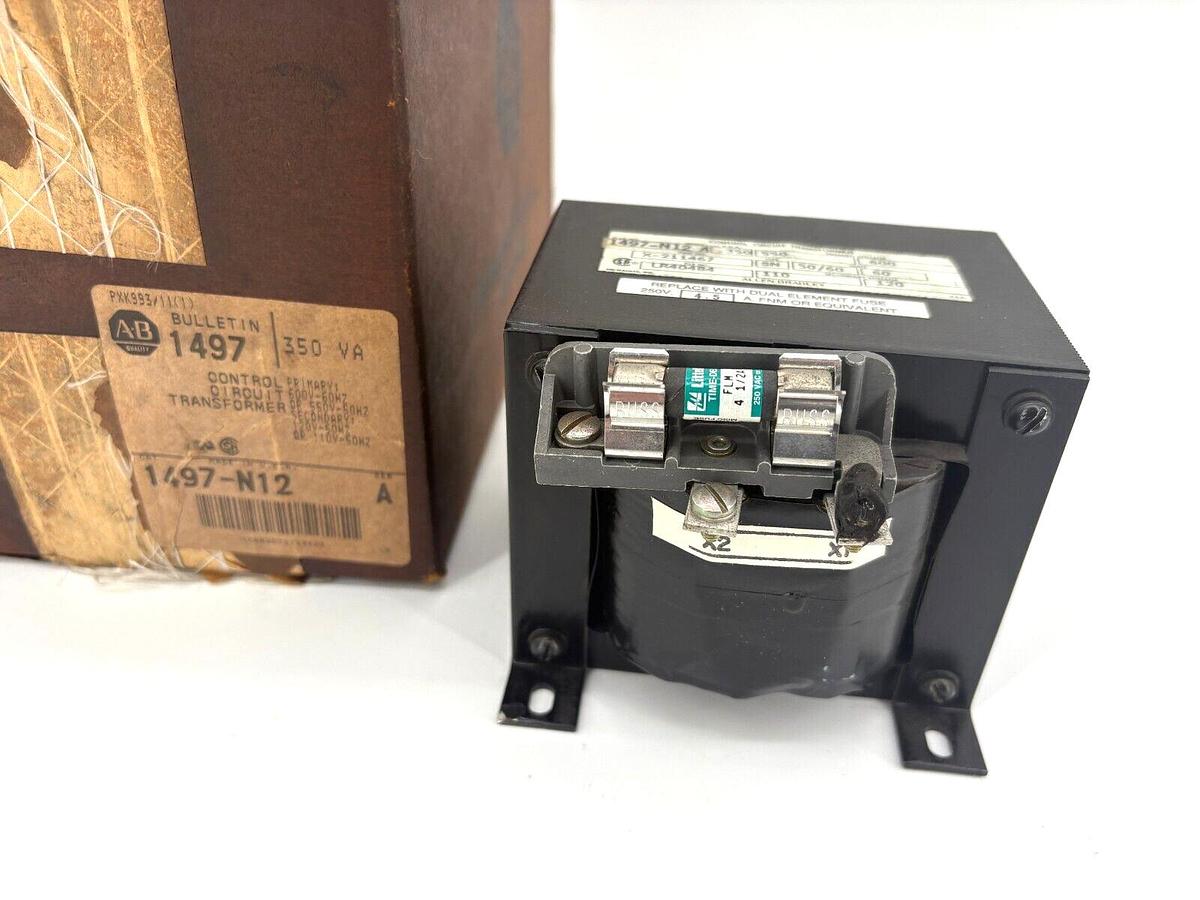 Allen Bradley 1497-N12 Ser. A Transformer 350VA Pri. 550/600 Sec. 110/120