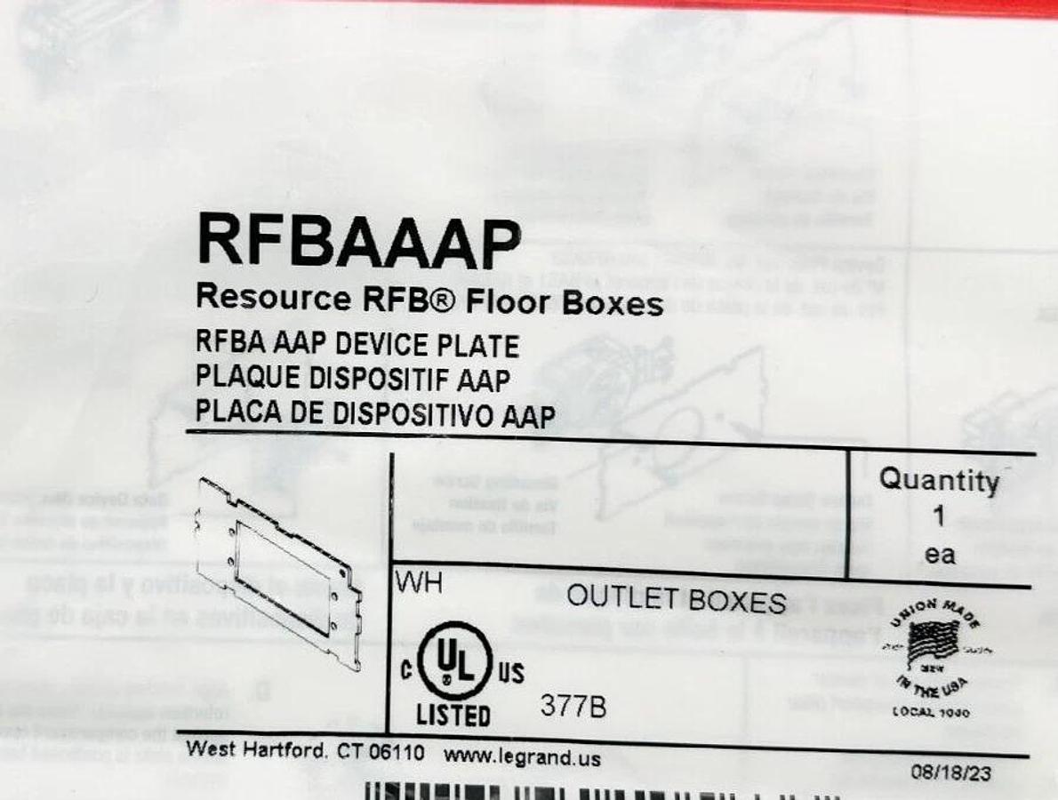 New Lot of 3 Legrand RFBAAAP Wire Mold